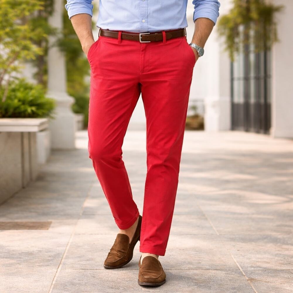 Michael Bastian Men’s Stretch Cotton Pants – Size 34